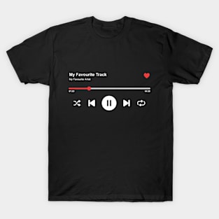 Favourite Track on Black T-Shirt